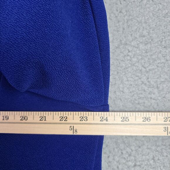 Maya Brooke 18W Blue Lace Embellished Open Front Jacket Dressy Plus Size - Picture 10 of 10